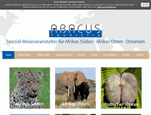 Tablet Screenshot of abacus-touristik.de